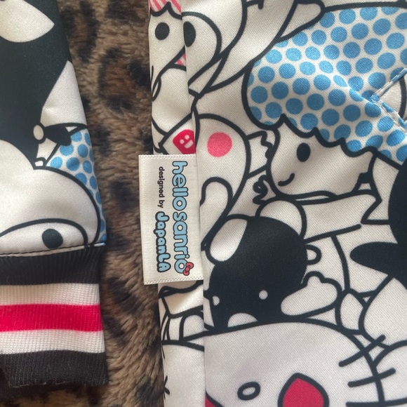 Hello Sanrio reversible satin bomber jacket 
So many sanrio characters!! - Picture 3 of 3